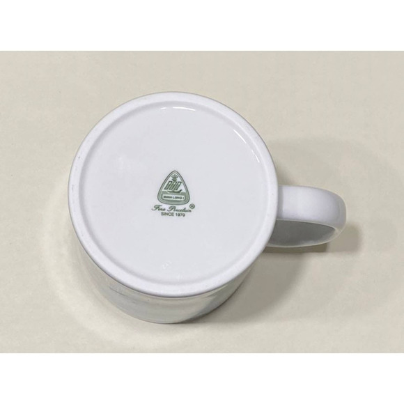 Minh Long Porcelain Blue Coffee Mug Ben Thanh Market Vietnam 12 Oz. - Picture 8 of 11